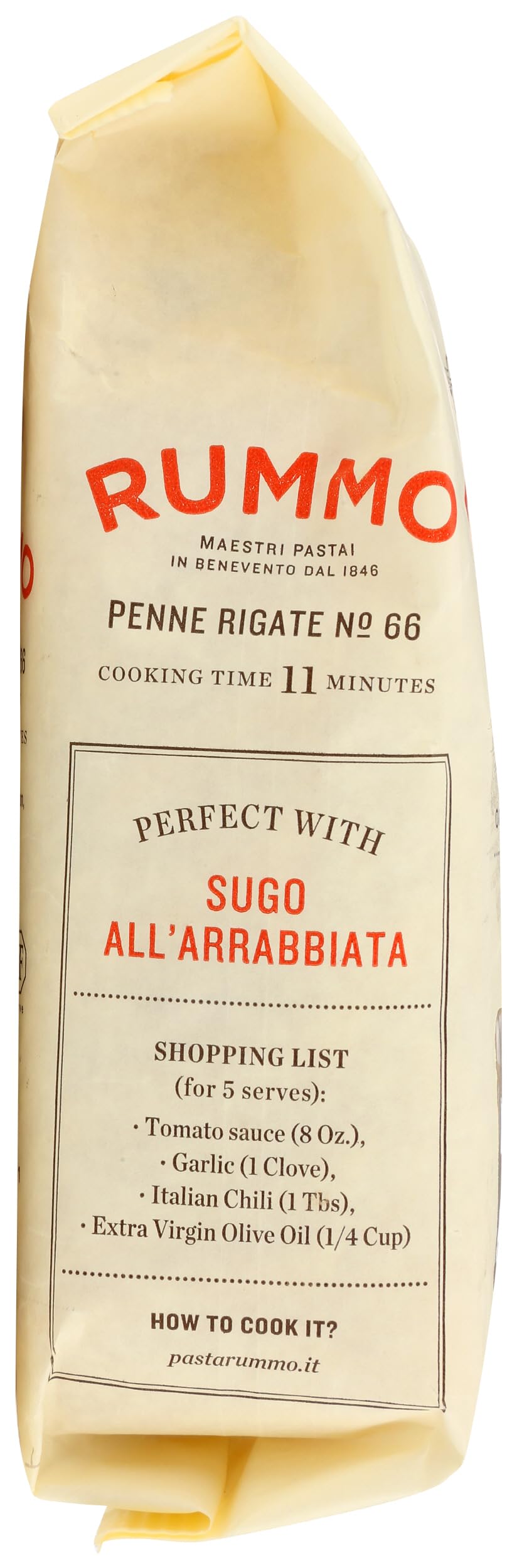 Rummo, Pasta Penne Rigate, 16 Ounce