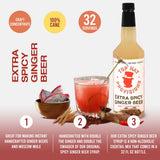 Top Hat Extra Spicy Ginger Beer Syrup - Spicy Ginger Syrup for Soda Makers - Makes 32 Craft Sodas, Mules, Cocktails, Mocktails - Compatible