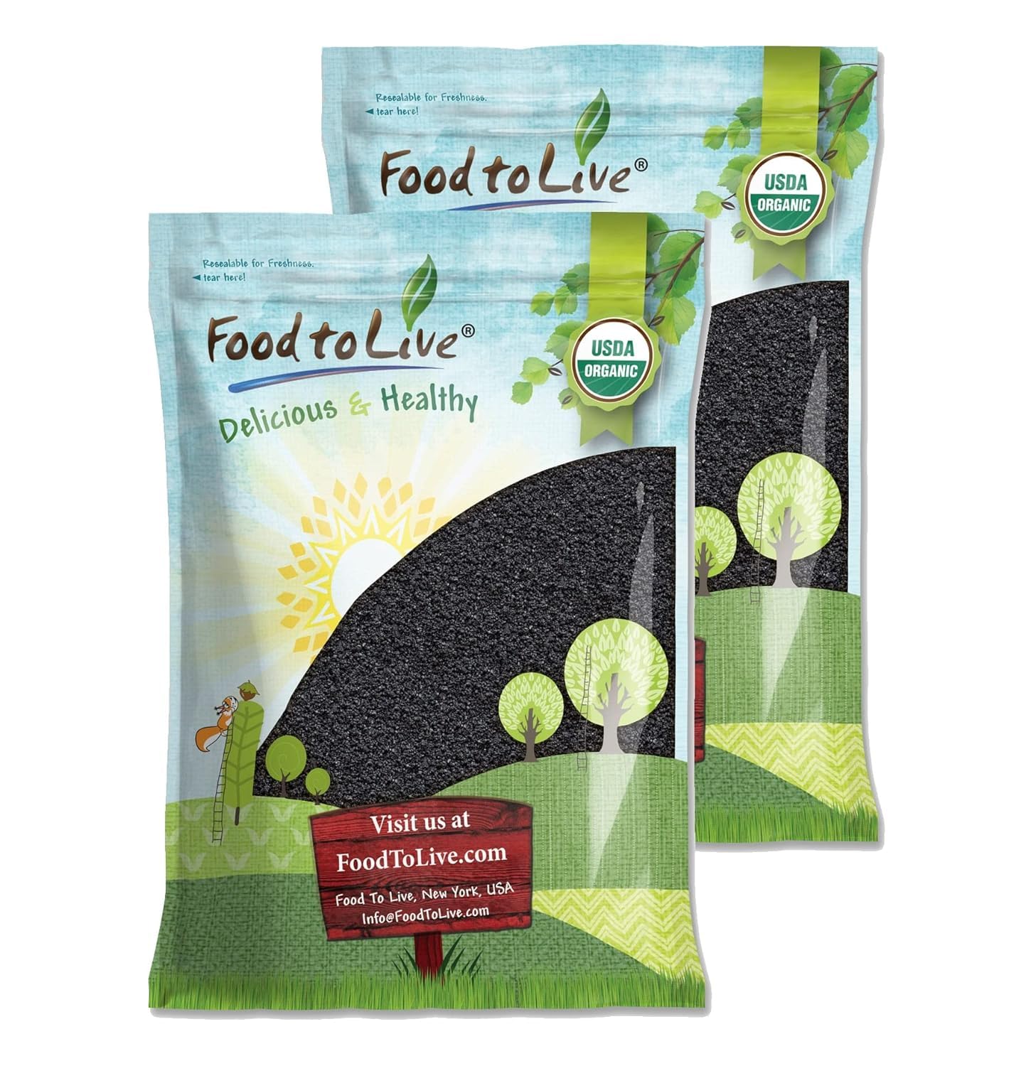 Food to Live - Organic Black Cumin Powder, 16 Pounds - Non-GMO, Pure, Raw, Kosher, Non-Irradiated. Bulk Kalonji Spice. Great for Smoothies and Salads