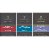 Taylors of Harrogate Black Tea Variety Pack, Individually Wrapped Bags, English Breakfast, Scottish Breakfast, Earl Grey 20 Count (Pack of 3)