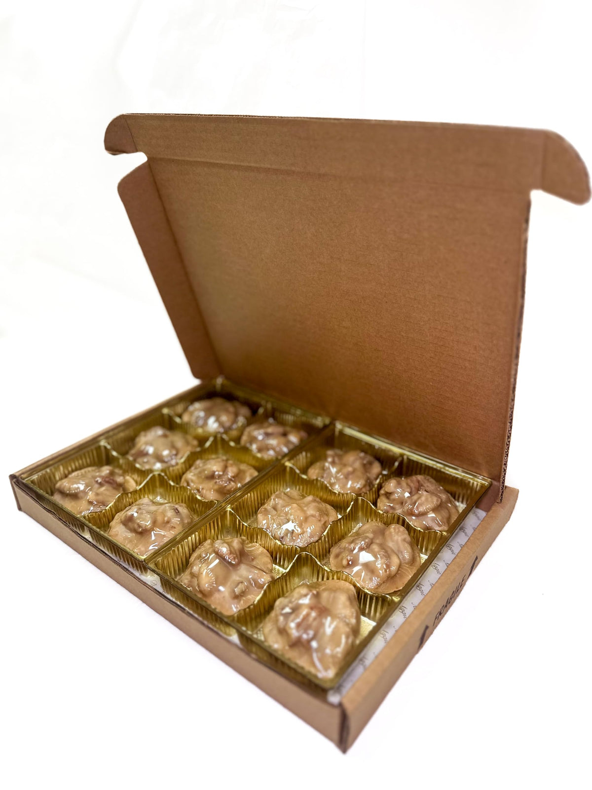 Aunt Aggie De's Box of 12 Pralines, 2 oz (Vanilla)