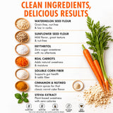 Good Dees Low Carb Baking Mix, Carrot Muffin & Cake Mix, Keto Baking Mix, No Sugar Added, Gluten Free, Dairy-Free, Diabetic (Pack of 1)
