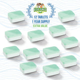 Eco-Gals Eco Swirlz Washing Machine Cleaner with Bonus Eco Scrubz Dishwasher Cleaner Add On 36 Count Deep Cleaning Tablets