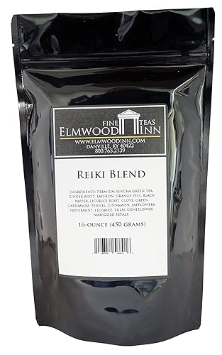 Elmwood Inn Fine Teas, Reiki Blend Ayurvedic Tea, 16-Ounce Pouches