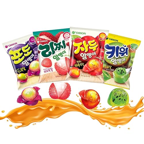 Fruit Peelable Candy - 4D peelable Gummies, 9.46oz Jelly Filled Gummies, Gluten Free Individually Wrapped Korean Snacks, Sweet Crystal Fudge for Party