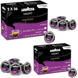 Lavazza Expert Espresso Intenso Capsules - 72 Count - Dark Roast Coffee Pods with Arabica & Robusta Blend - Bold Flavor & Rich Crema - Compatible