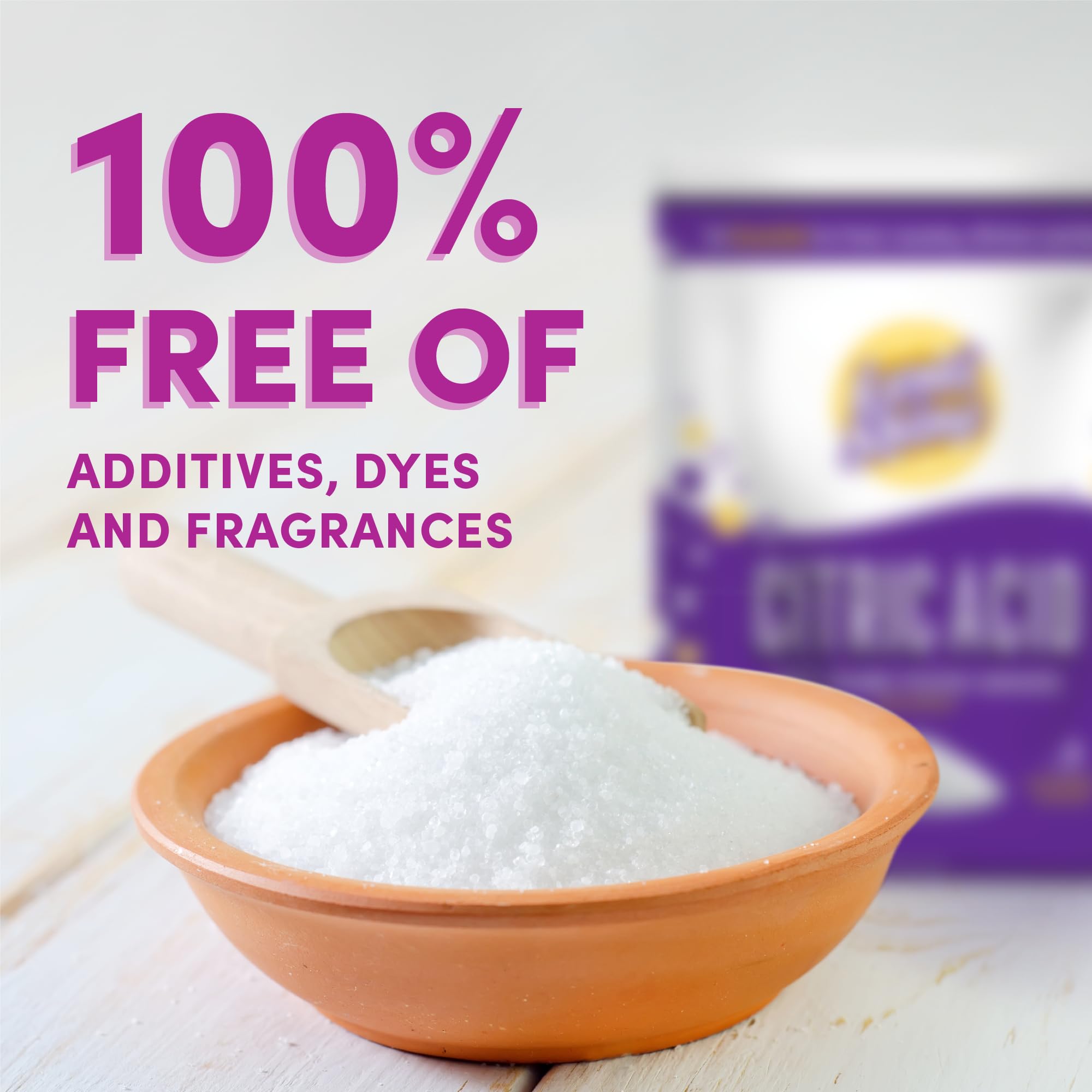 Lemi Shine 100% Citric Acid Powder l Pure Food-Grade Flavor Enhancer & All-Natural Preservative | Fragrance Free Citric Acid for Mini Bath Bombs