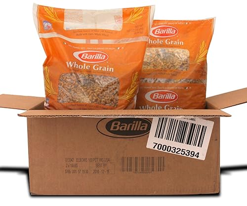 Barilla Elbows 100 Percent Whole Grain Pasta, 160 Ounce -- 2 per case.