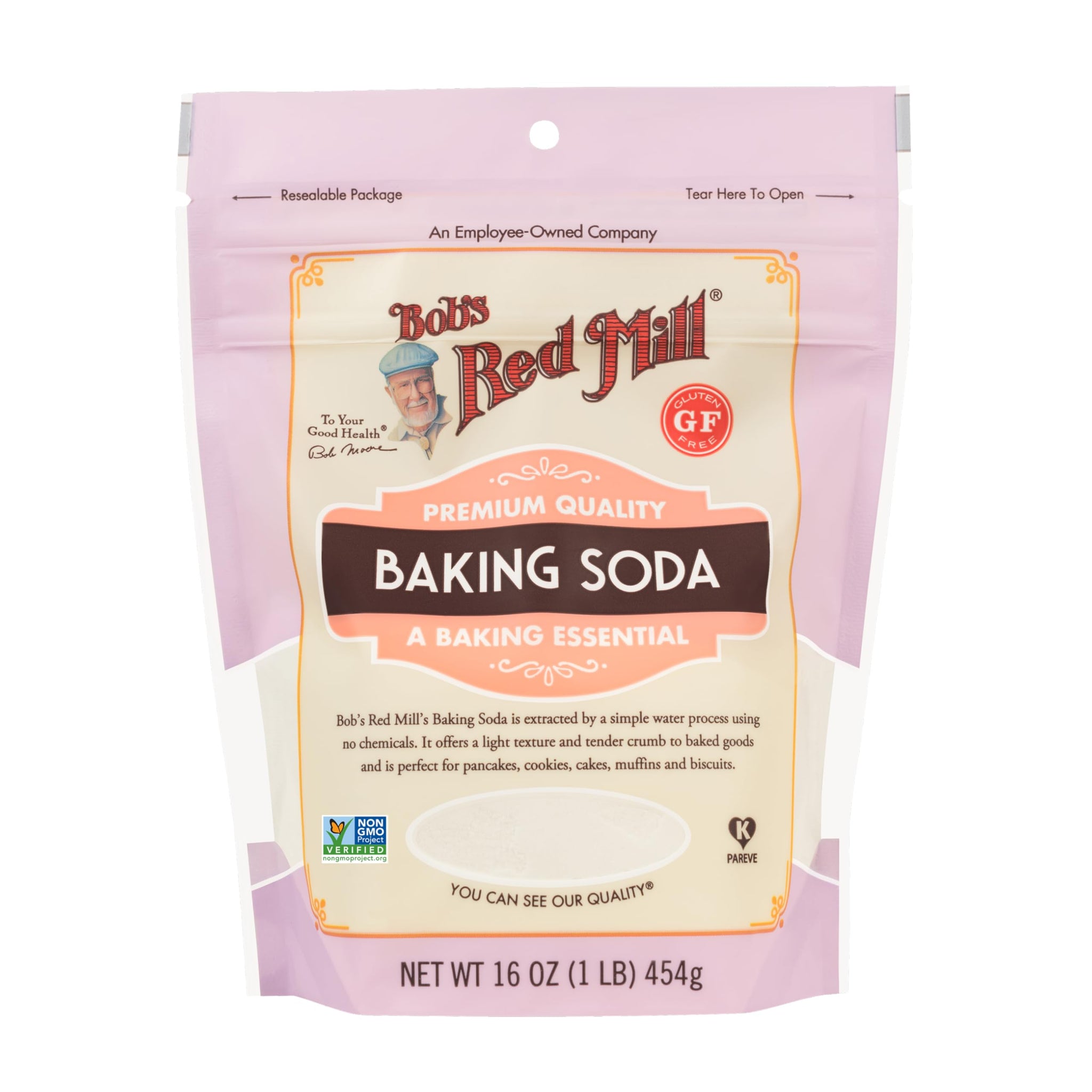 Bob's Red Mill Baking Soda, 16oz (Pack of 1) - Non GMO, Gluten Free, Vegan, Paleo Friendly, Kosher