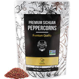 Soeos Premium Sichuan Peppercorns, 4 Ounce (113g), Szechuan Peppercorns, Citrusy & Numbing Flavor, Essential Chinese Spice for Hot Pot, Stir Fry