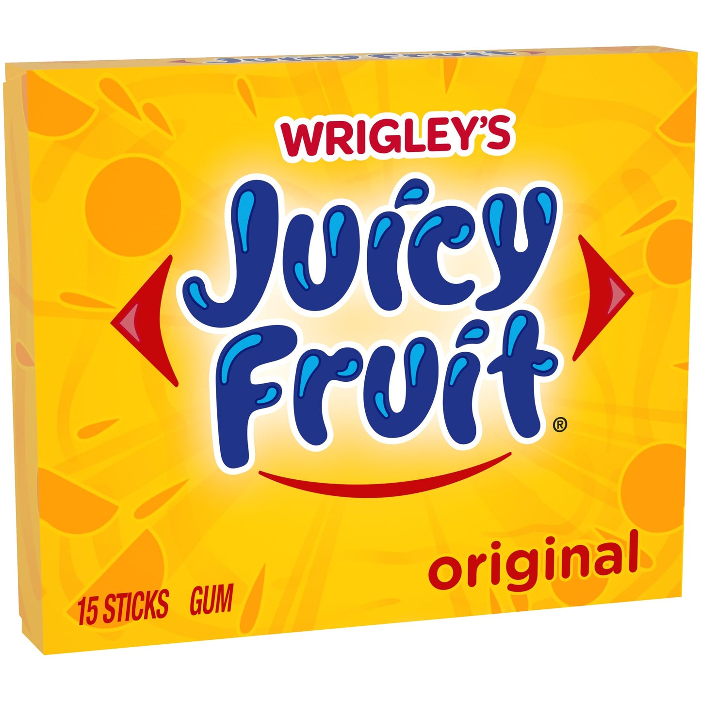Wrigley Juicy Fruit Chewing Gum, 15 Stick (Pack of 4), 60 Gum Pieces
