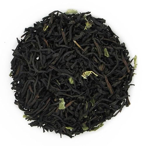 English Tea Store Chocolate Mint Flavored Black Tea | Loose Leaf Tea - 16oz | Rich Chocolate and Refreshing Mint Blend | Premium Loose Leaf Black Tea