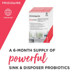 Frigidaire 10FFPROS02 ReadyClean Probiotic Sink & Disposer Cleaner, 6 Treatments