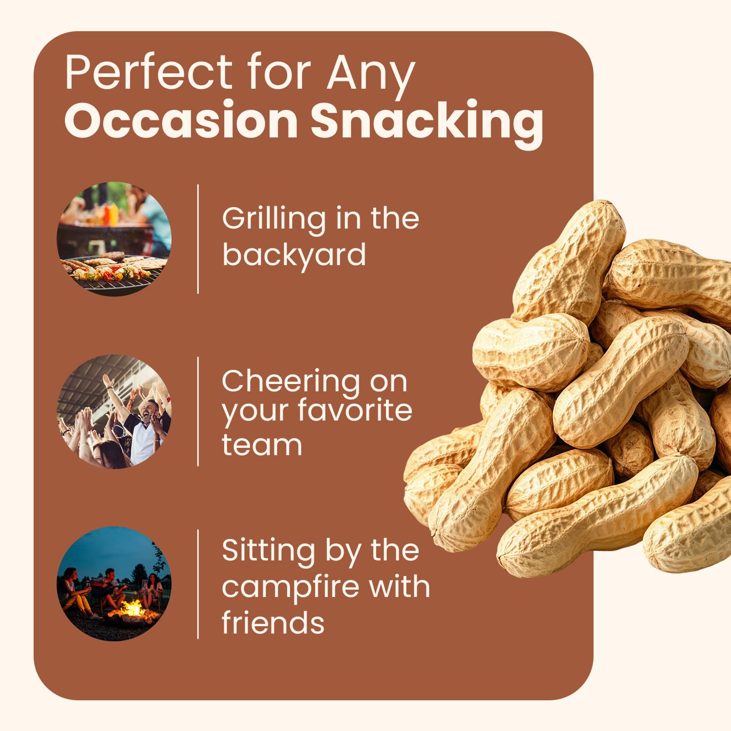 Wellsley Farms Unsalted Roasted In-Shell Peanuts, USA Grown Whole with Shell, Non-GMO, Low Sodium, Cholesterol-Free, Shell-Cracking Snack for Game