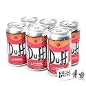 The Simpsons Duff Energy Drink (6 Pack) Wonderful Orange Flavor with 2 GosuToys Stickers
