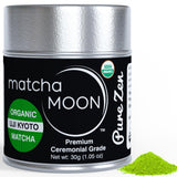 Matcha Moon Pure Zen Ceremonial Grade Matcha Powder | Premium USDA Organic Traditional Japanese Green Tea | First Harvest Uji Kyoto Sourced Tea Powder