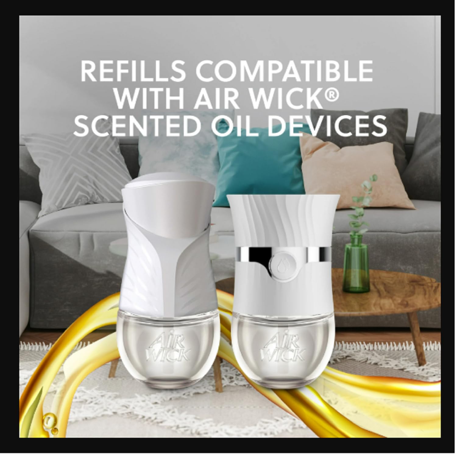 Air Wick Plug-In Scented Oil Refills, 6 Count, Fresh Linen, Air Freshener, Essential Oils