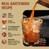 Demitri’s Bloody Mary Seasoning - Classic Receipe, Extra Horseradish, Chillies & Pepper, Chipotle habañero - Spicy Cocktail Drink Mix - Gluten Free