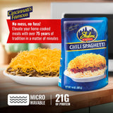 Skyline Chili & Spaghetti - Cincinnati Style - Authentic Recipe in Microwavable Pouches, Ideal for Cheese Coneys & Hot Dogs - Classic Flavor, Easy