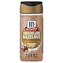 McCormick Finishing Sugar, Chocolate Hazelnut, Rich Hazelnut Flavor, Perfect for Topping Sweets, Hot Beverages & Cocktails, 3.61 oz