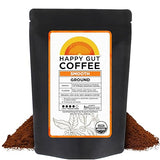 Happy Gut Coffee - Doctor-Formulated, Organic Medium-to-Dark Roast Coffee with Gut-Friendly Benefits - Gentle on Stomach - Rich Flavor, Gluten-Free