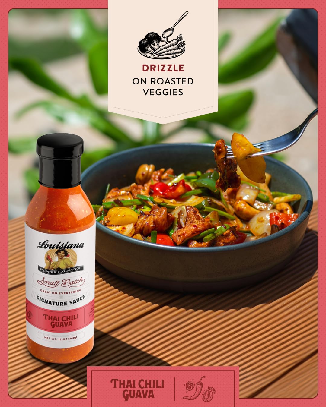 Louisiana Pepper Exchange Thai Chili Guava Sauce, Gluten-Free, 12 Fl Oz, 2-Pack, Limited Edition