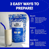 Folk Revival Vanilla Protein Shake Blend - Plant Based, Gluten-Free, Stevia Free - Vegan Protein with 25g Protein & 4g Net Carbs Per Serving - Smooth