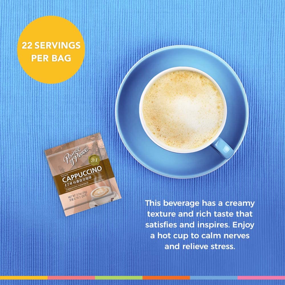 Prince of Peace® 3 in 1 Instant Cappuccino (22 Sachets)