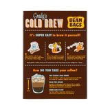 GRADY’S COLD BREW, French Vanilla, 100% Arabica Ground Coffee & Chicory Pouches, TWO Bundles of 4 Easy-to-Brew Bean Bags, Makes 24 drinks