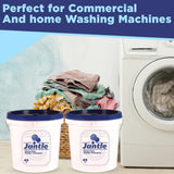 Laundry Detergent Powder Bucket, Low Suds Laundry Detergent Bucket - Lemon Scent- 40 lbs Pail Economical Powdered Detergent Commercial Laundry