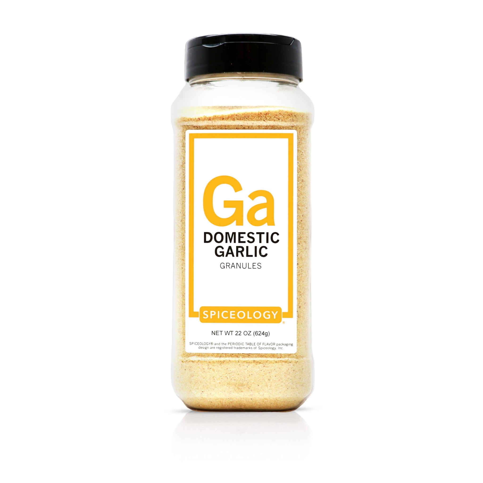 Spiceology - Domestic Garlic Granules - Bold, Pungent Flavor for Seasoning Rubs, Blends & Everyday Cooking - Coarse Ground Garlic - 22 oz