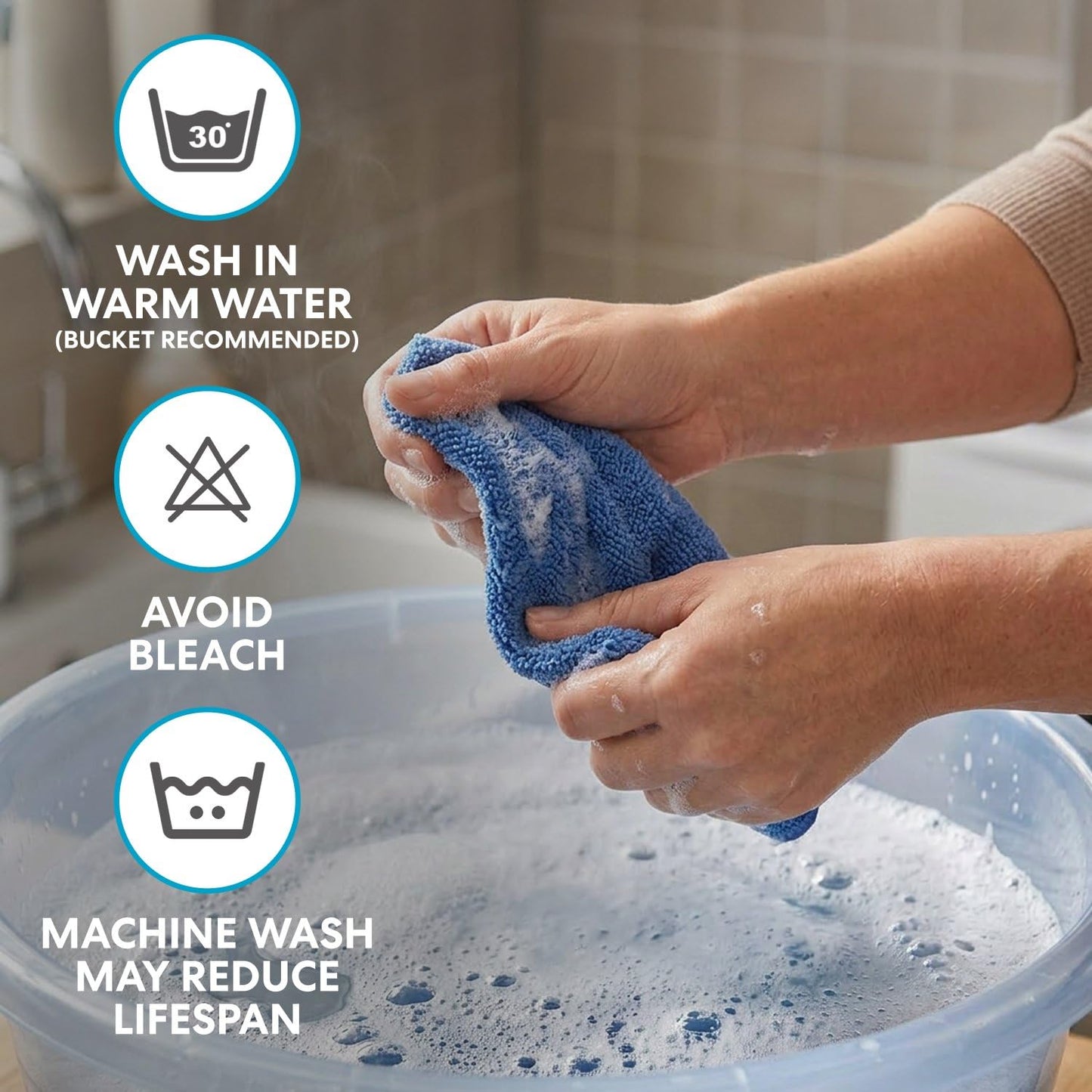 Simpli-Magic 79186 Shop Towels 14"x12", Pack of 150, Blue