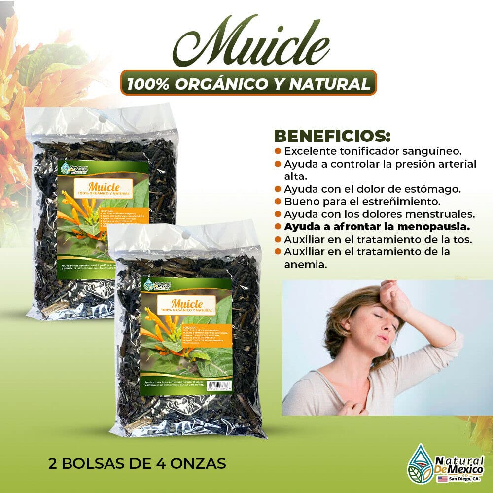 Muicle Muycle Ayuda a reducir Los síntomas de la menopausia 8 oz(2 de 4oz)-227g.