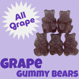 Irresistibly Delicious Grape Gummy Bears - 1.5 lbs of Fruity Bliss-Soft, Chewy, and Bursting with Tangy Delight-Great for Kids and Adults of All