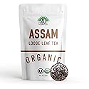 Assam Loose Leaf Black Tea - 100% Certified Organic - 1lb Pouch - 16oz Resealable Kraft Bag - 1 Pack