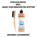 Professional Laundry Brush for Stains on Clothes, Nylon Bristles & Wooden Handle, Stain Scrubber for Hand Washing and Fabric Spot Cleaning Tool