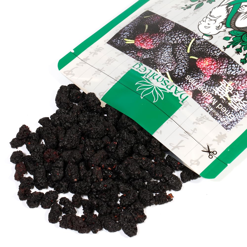 Hapsmiley Dried Mulberries (???/sang shen) 100% Natural Dried Traditional Ingredient, Perfect for Culinary Uses and Beverages, Dried Bulk Herb 3.5 oz