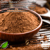 Gerbs Natural Cocoa Powder 2 lbs. | 10-12% Cocoa Butter Fat, Resealable Bag | Classic Unsweetened Cocoa | Top 14 Allergen-Free