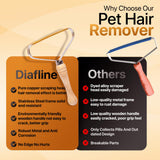 1-Pack Pet Hair Removal Tool - Carpet Rake and Squeegee for Pet Hair Remover Tool - Lint Remover and Hair Scraper for Couch - Easy to Clean Fuzz Fur