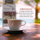 Hawaiian Isles Coffee Original Signature Roast, Medium Roast Ground Coffee, Roasted with Aloha - 8 Ounce Bag