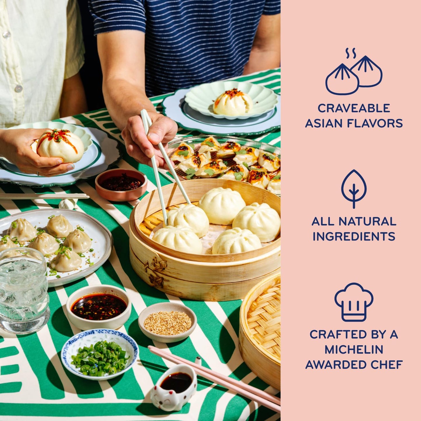 Laoban Dumplings?Chinese Style Pork BBQ Bao Buns?Made with Berkshire Heritage Pork, Chinese BBQ Spices?Frozen Meals Made from Scratch | No Artificial