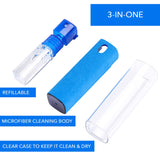 ProofTech Screen Cleaner | Unibody All-in-One Spray and Microfiber Wipe Cloth for All Electronic Devices Computers TVs Phones Tablets | Streak Free