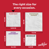 Vanity Fair Everyday Paper Napkins, 400 Count, Disposable Napkins Made Soft And Smooth For Everyday Meals