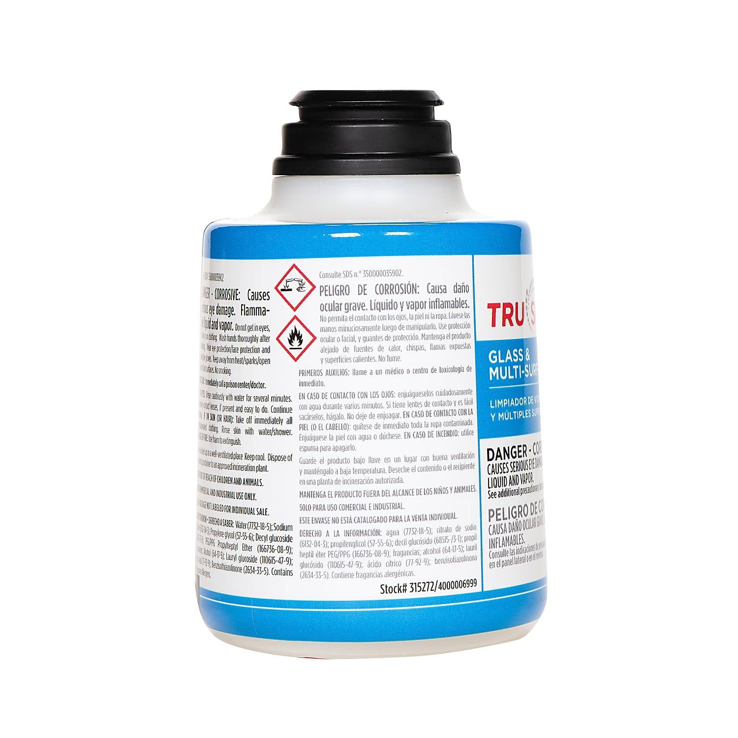 SC Johnson Profesional TruShot 2.0 Glass & Multi-Surface Cleaner, Clean Fresh Scent, 10 oz., 4/Pack (315272)