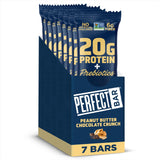 Perfect Bar Protein + Prebiotics Chocolate Peanut Butter Protein Bar, 20g Protein, Grass-Fed Whey, 6g Fiber With 3g Prebiotics, Gluten-Free, Non-GMO