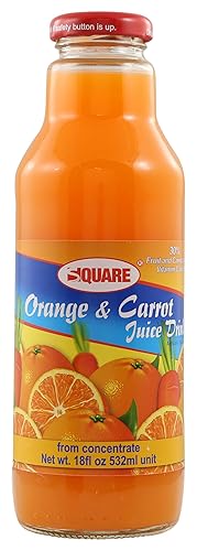 Square, Orange/Carrot Juice Drink, 18 Fl Oz