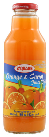 Square, Orange/Carrot Juice Drink, 18 Fl Oz