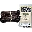 50 Large Vanilla Beans Bulk For Making Vanilla Extract Grade A - NON-GMO Fresh Pods, "6-9" Inches, Perfrect for Homemade Extract, Cooking, and Brewing