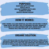 ccls Septic Tank and Cesspool Treatment Additive/Organic Enzyme Producing Bacteria/Non-toxic/Non-Hazardous/Non-Corrosive (1-Gallon)