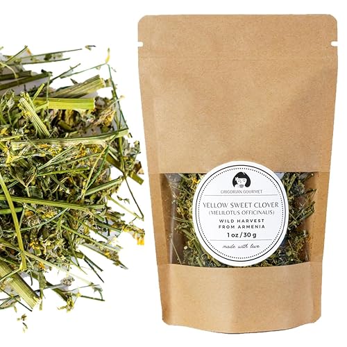 Yellow Sweet Clover (Melilotus officinalis), 1 OZ (30g) | Wild-Harvested Herbal Tea from Armenia's Lori Region | Premium Natural Dried Flowers